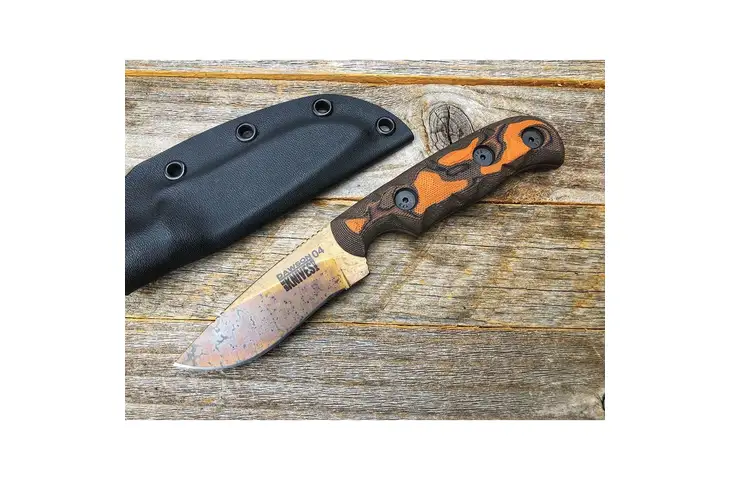 Dawson Knives Deep Notch Fixed Blade Orange Fixed Blade Knife - view 3